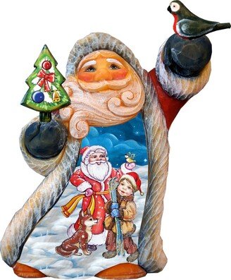 G.DeBrekht Penguin Pals Santa Figurine