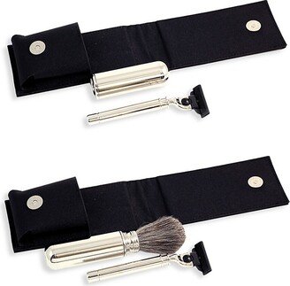 3-Piece Mach3 Razor, Badger Brush & Canvas Travel Set