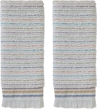 Subtle Stripe Cotton 2 Piece Hand Towel Set, 26