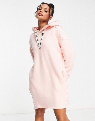 Aderyn hoodie dress in pink