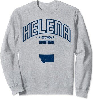 Retro Helena Montana MT Souvenir Navy Tee Helena Montana MT Throwback Men Women Vintage Athletic Sweatshirt