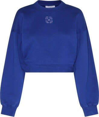 Arrows Long-Sleeved Cropped Sweatshirt