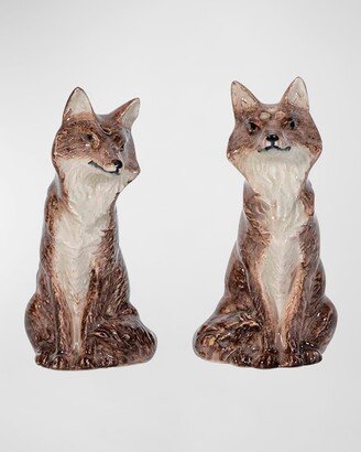 Clever Creatures Louis and Marie Fox Salt and Pepper Shakers