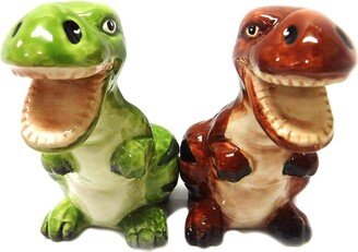 3.25 Ceramic Dinosaur Magnetic Salt & Pepper Shakers