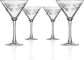 Icy Pine Martini 10Oz - Set Of 4 Glasses