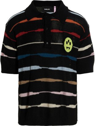 Logo Striped Polo Shirt