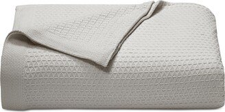 Baird Solid Cotton Dobby Reversible Blanket, Full/Queen