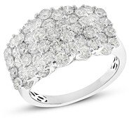 Diamond Cluster Statement Ring in 14K White Gold, 2.75 ct. t.w. - 100% Exclusive