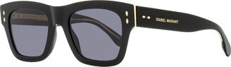 Women's Rectangular Sunglasses IM0072S 807IR Black 51mm