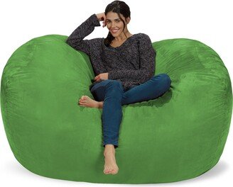 Chill Sack Bean Bag Chair: Huge 6' Memory Foam Furniture Bag and Large Lounger - Big Sofa with Soft Micro Fiber Cover - Lime