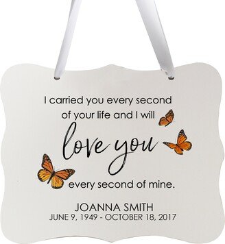 Personalized Memorial Gift | Loss Of Loved One Hanging House Sign Favors Celebration Life For Funeral-AF