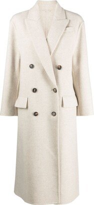 Double-Breasted Cashmere Trench Coat