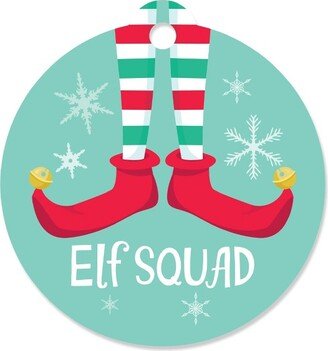 Big Dot of Happiness Elf Squad - Kids Elf Christmas and Birthday Party Favor Gift Tags (Set of 20)