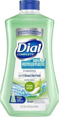 Dial Complete Antibacterial Foaming Hand Wash Refill - Fresh Pear - 32 fl oz