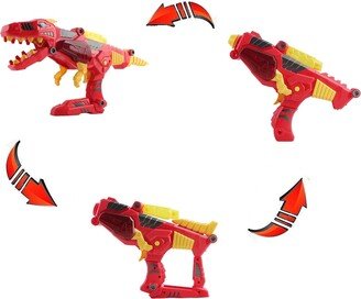 Hozxclle Take A Part Transforming Dinosaur with Power Drill Toy Realistic Sounds And Lights no- and Durable Abs Plastic