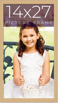 CustomPictureFrames.com 14x27 Shadow Box Frame Brown | 0.875 inches Deep Real Wood