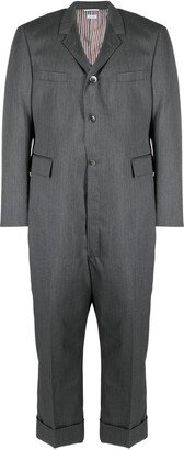 Button-Front Tailored Jumpsuit