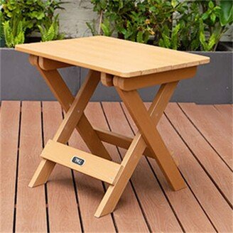 Plastic Wood Table Perfect for Outdoor Garden