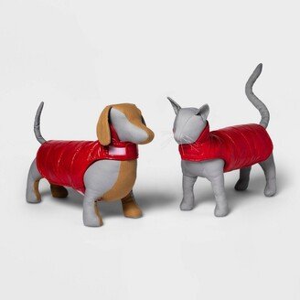 Dog and Cat Puffer - Red - - Wondershop™