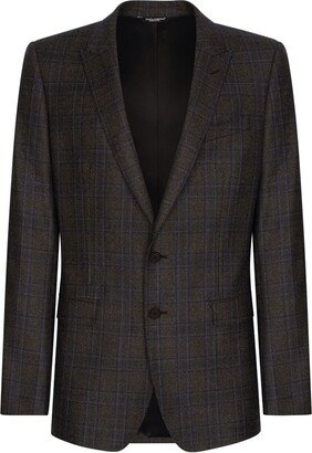 Prince of Wales check pattern blazer