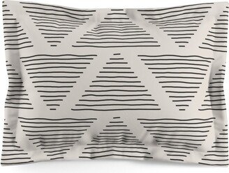 Trendy Minimalist Seamless Pattern With Abstract Creative Artistic Hand Drawn Triangles Pillow Sham