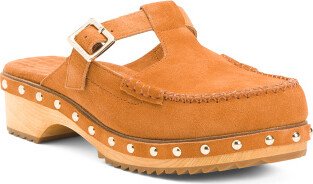 TJMAXX Suede Hold Studded Clogs For Women