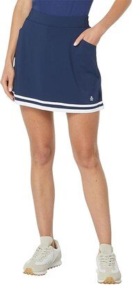 Original Penguin Golf Essential 16 Skort (Black Iris) Women's Skort