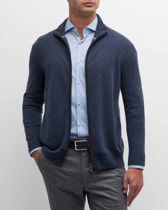 Men's Recycled Cashmere Full-Zip Sweater