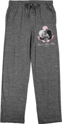 The White Lotus White Lotus Tanya McQuoid You've Got This Men's Gray Heather Sleep Pajama Pants-3XL