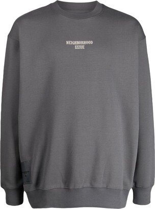 Logo-Print Crew-Neck Jumper