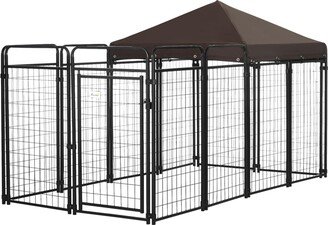 Dog Playpen Outdoor with Extended Run, for Large & Medium Dogs