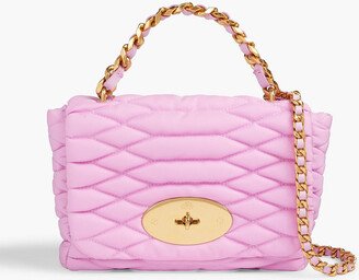 Lily quilted shell shoulder bag