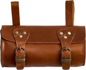 Vida Vida Classic Tan Leather Bike Saddle Bag