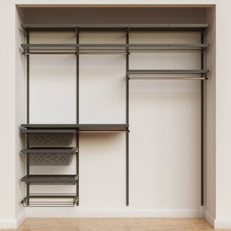 Elfa Decor elfa decor 7' Reach-In Closet Graphite & Grey