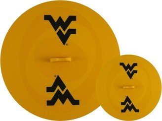 MasterPieces FanPans Team Logo Silicone Lid Set 2-Pack - NCAA West Virginia Mountaineers
