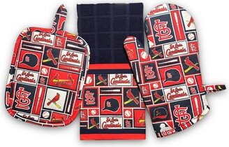 st. Louis Cardinals | 3 Piece Handmade Kitchen Set Pot Holder Towel Oven Mitt