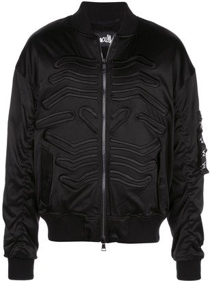 Embroidered Bomber Jacket-AD