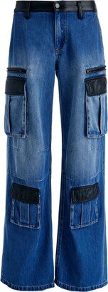 Joette low-rise cargo jeans