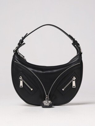 leather bag with metal Medusa