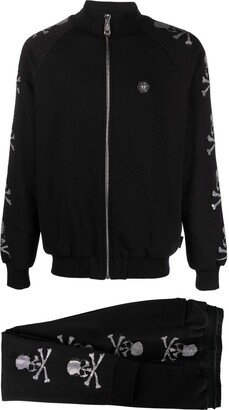 Skull-Motif Track Jacket