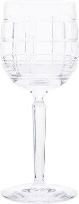 Hudson Plaid wine glass