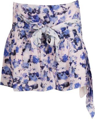 Floral-Printed Mini Skirt