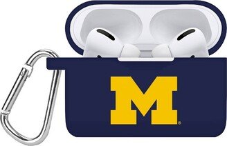 Michigan Wolverines Apple AirPods Pro Compatible Silicone Battery Case Cover - Blue