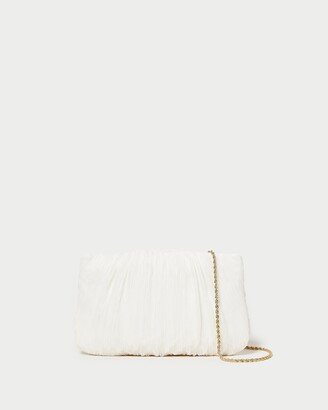 Brit Pearl Flat Pleated Clutch