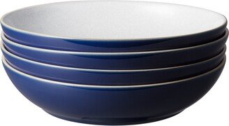 Elements Black Set Pasta Bowls Set of 4, Service for 4