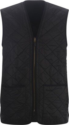 Reversible Checkered Zip-Up Gilet