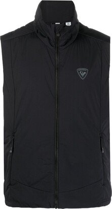 Logo-Patch Stand-Up Collar Gilet