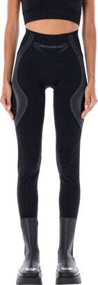 Sport Logo-Jacquard Stretched Leggings