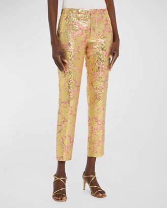 Cost Fan Tutte Brocade Narrow Trousers