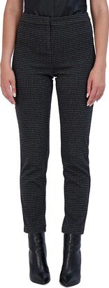 Ookie & Lala Houndstooth Jacquard Skinny Trousers